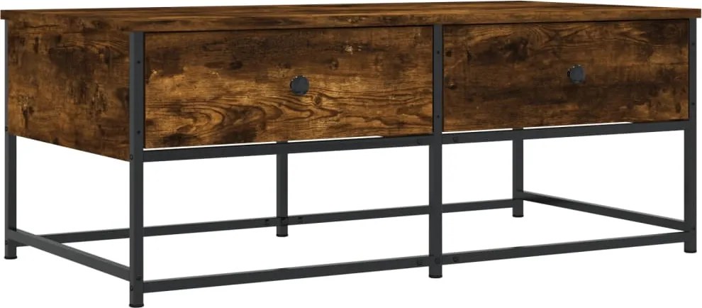 vidaXL füstös tölgy színű szerelt fa dohányzóasztal 100 x 51 x 40 cm