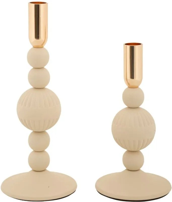 Fém gyertyatartó készlet 2 db-os Aster – Mauro Ferretti