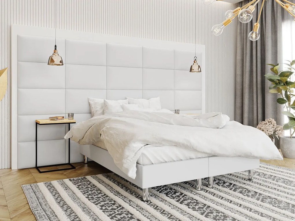 Kárpitozott fali panel Pazara 70x40 (öko-bőr soft 017 (fehér). 1054351