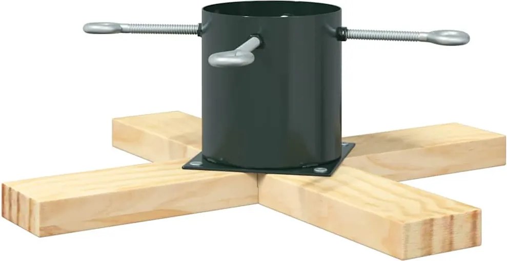 vidaXL Karácsonyfatalp 1.73 Zöld 50 x 50 x 16 cm Tömör fenyőfa