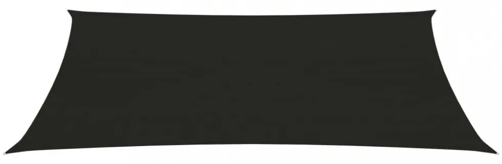 fekete HDPE napvitorla 160 g/m² 4 x 6 m
