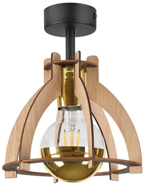 Felületre szerelhető csillár LANDO 1xE27/15W/230V tölgy