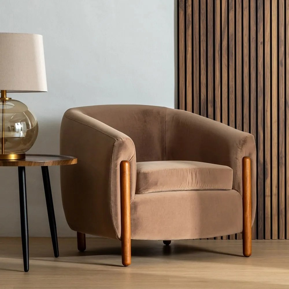 Világosbarna fotel – Ixia