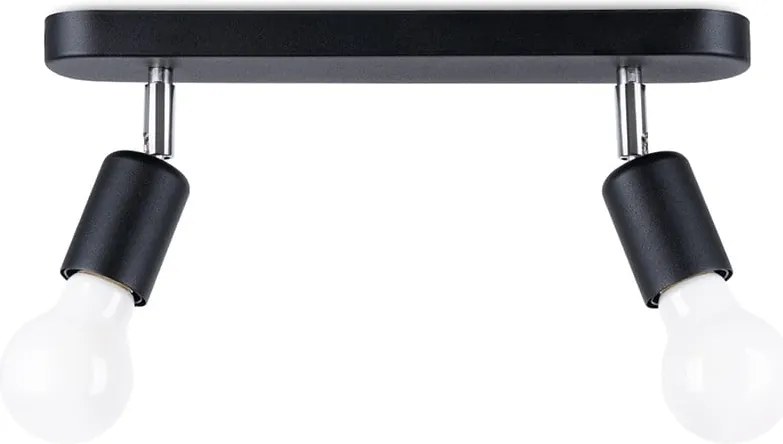 Fekete fém mennyezeti lámpa ø 6 cm Brando – Sollux