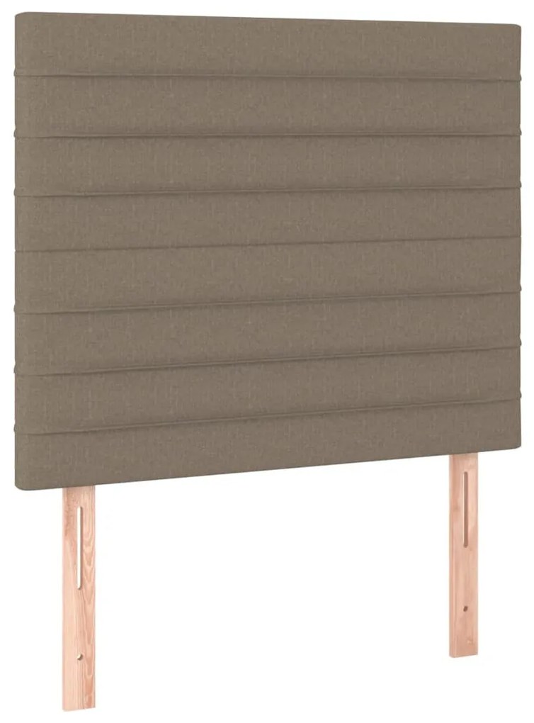 tópszínű szövet LED-es fejtámla 80x5x118/128 cm