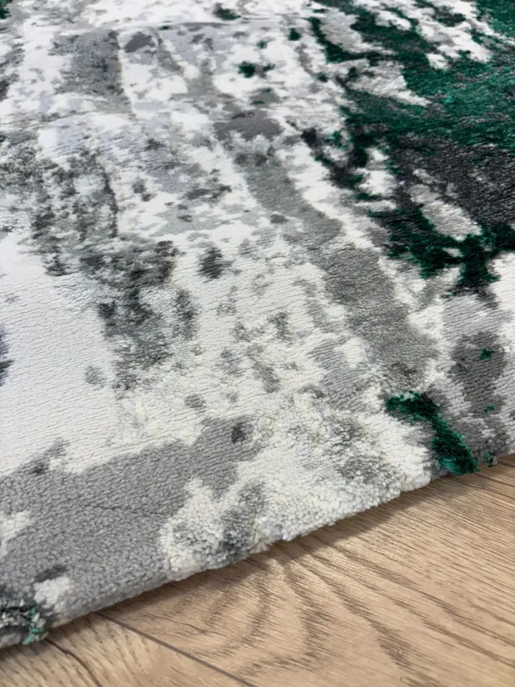 Sunset zöld-szürke design szőnyeg 80x150