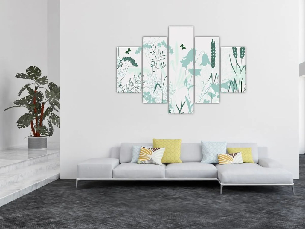 Kép - rét vektor (150x105 cm)