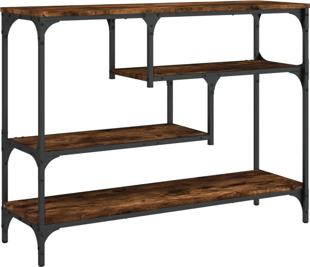 vidaXL füstös tölgy színű szerelt fa tálalóasztal 100x30x75 cm