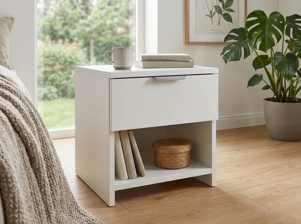 HAVANA éjjeliszekrények (2 db), fehér