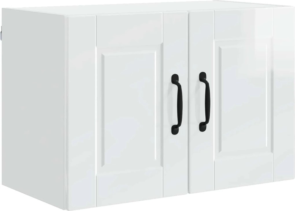 vidaXL Konyhaszekrény Magas Fényű Fehér 60 x 31 x 40 cm Faanyag