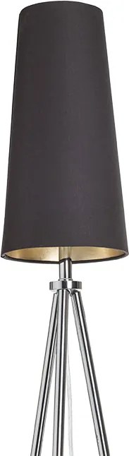 RENDL CONNY 15/30 asztali lámpaernyő Polycotton fekete/arany fólia max. 23W