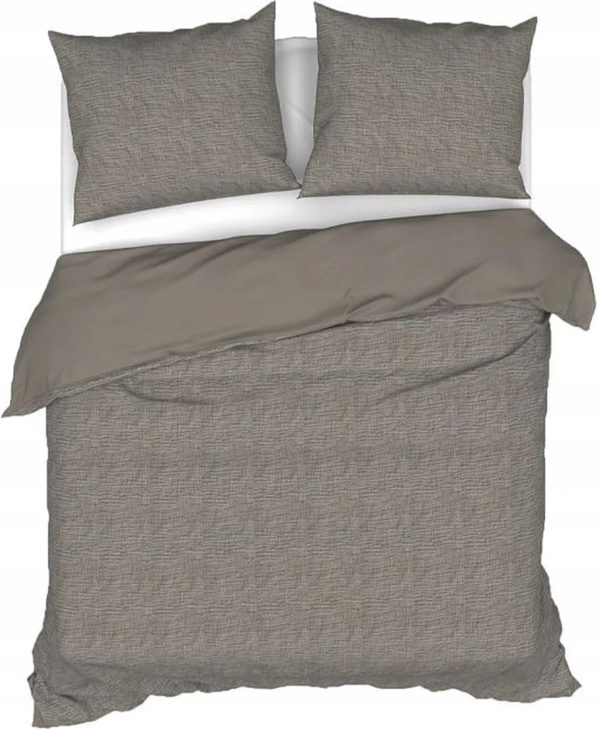 Heckett &amp; Lane Scarlett Fossil Taupe ágyneműhuzat garnitúra 155/220 cm