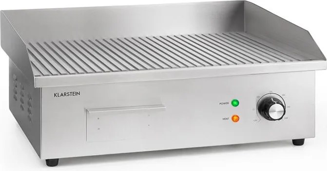 Klarstein Grillmeile 3000R, elektromos grill, 3000 W, grill lap, 54,5 x 35 cm, bordás