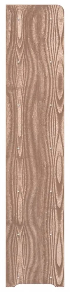 barna szerelt fa cipőtartó 90x24x117 cm