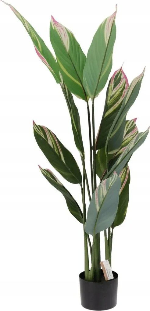 Mesterséges trópusi növény cserépben 118 cm Dekoratív egzotikus megjelenés