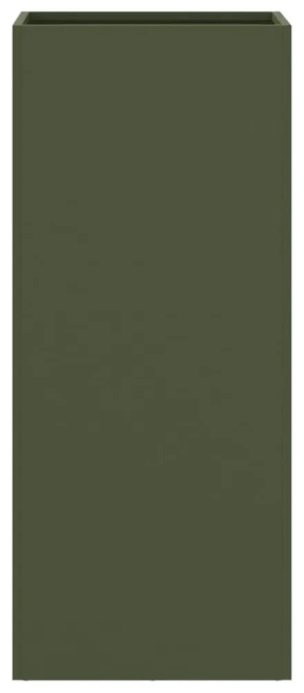 vidaXL olívazöld acél növénytartó 32 x 29 x 75 cm