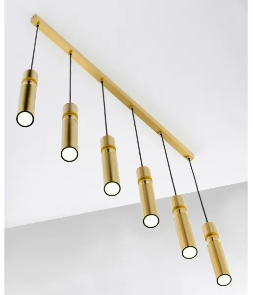 Jupiter 2011 - Csillár zsinóron ALAS 6xGU10/10W/230V arany