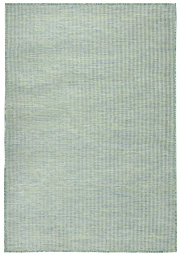 türkizkék lapos szövésű kültéri szőnyeg 160 x 230 cm