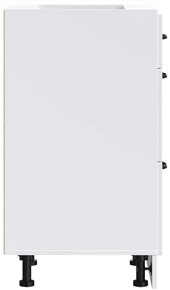 konyhai alsószekrény Lucca" magasfényű fehér, rétegelt fa"