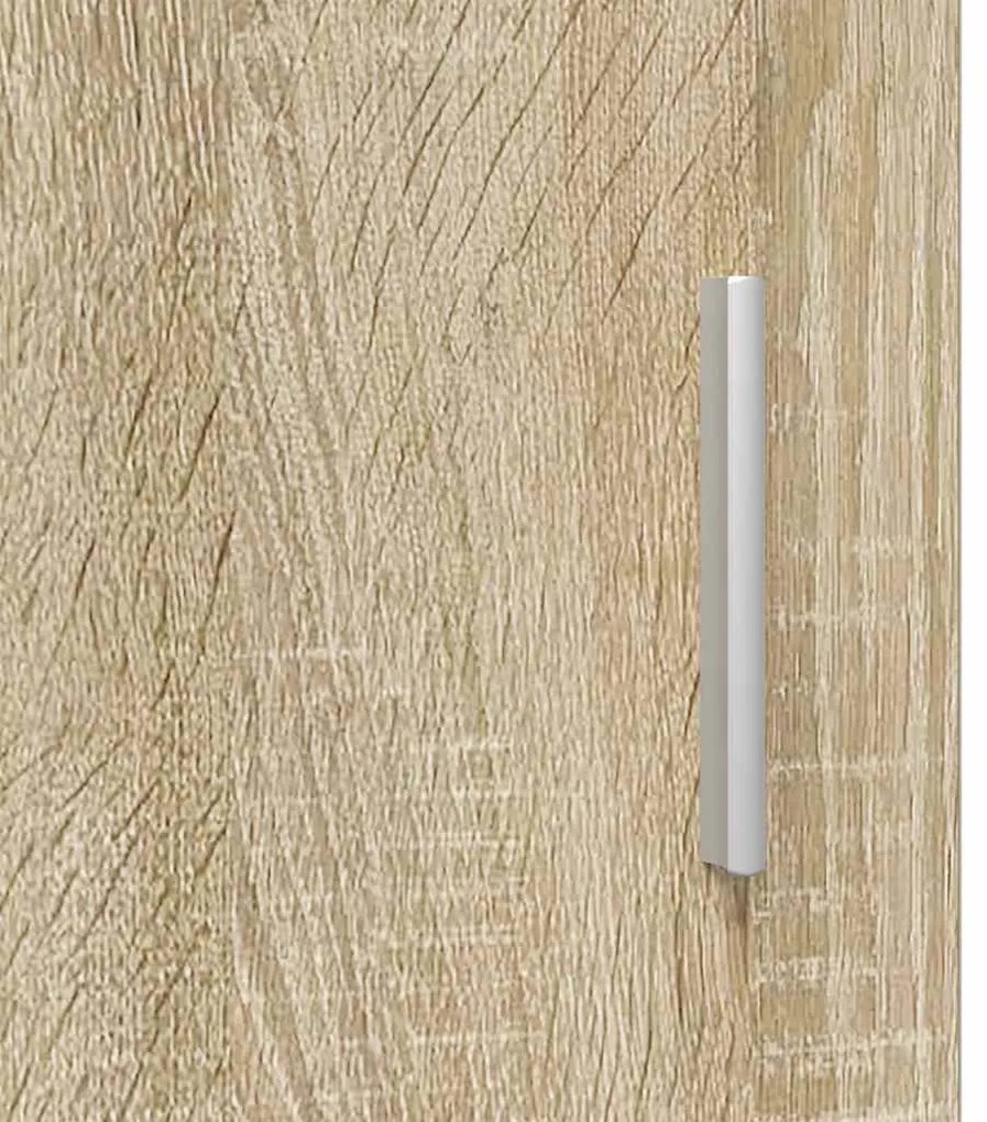 Fali szekrény polcokkal sonoma tölgy 55 x 29 x 100 cm Faanyag