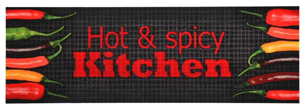 Hot &amp; Spicy&quot; mintájú mosható konyhaszőnyeg 60 x 300 cm &quot;