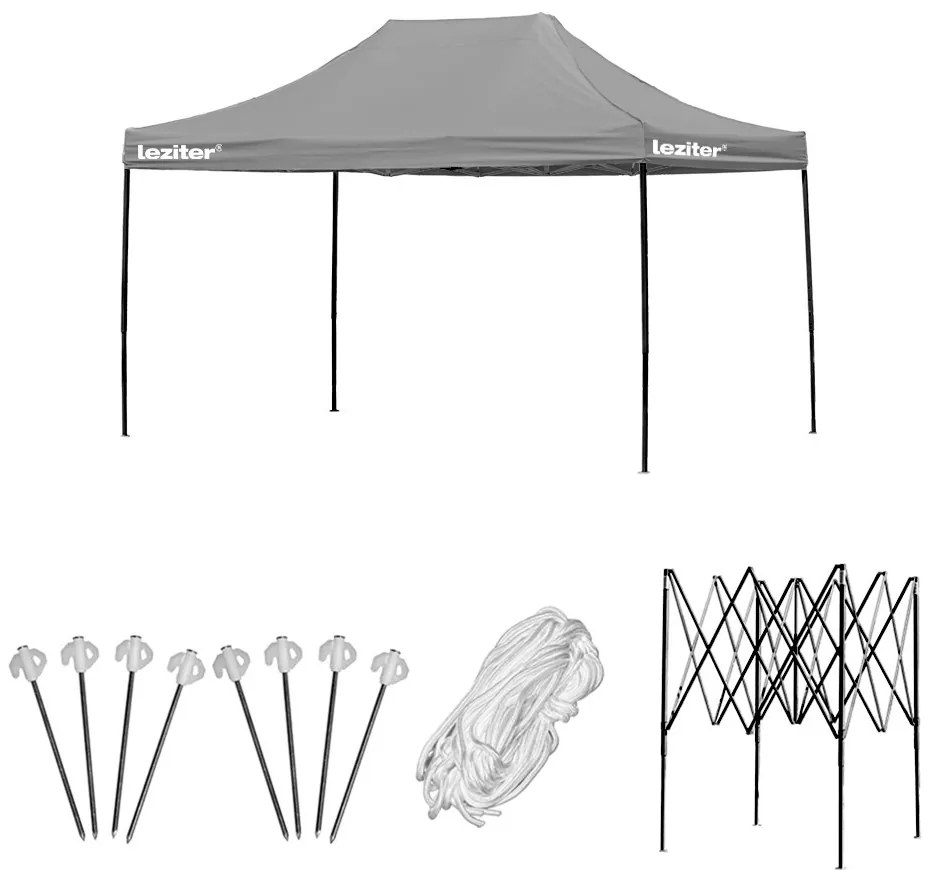Összecsukható kerti pavilon 3x4 m