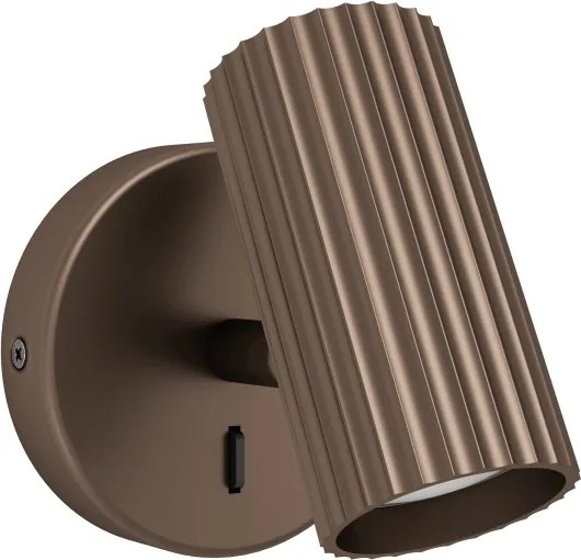 Eglo 902035 - Fali spotlámpa PORTILLO 1xGU10/5W/230V barna