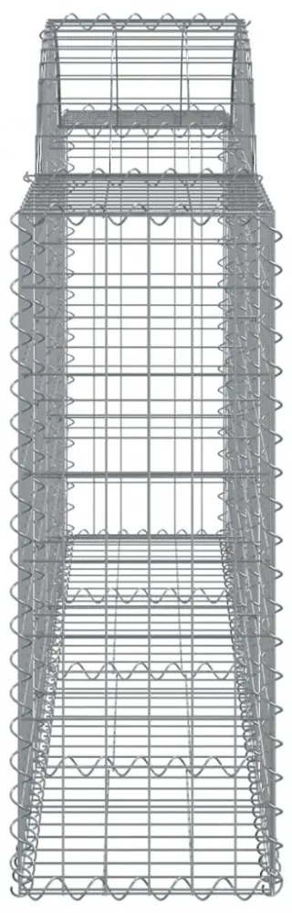 20 db íves horganyzott vas gabion kosár 200x30x80/100 cm