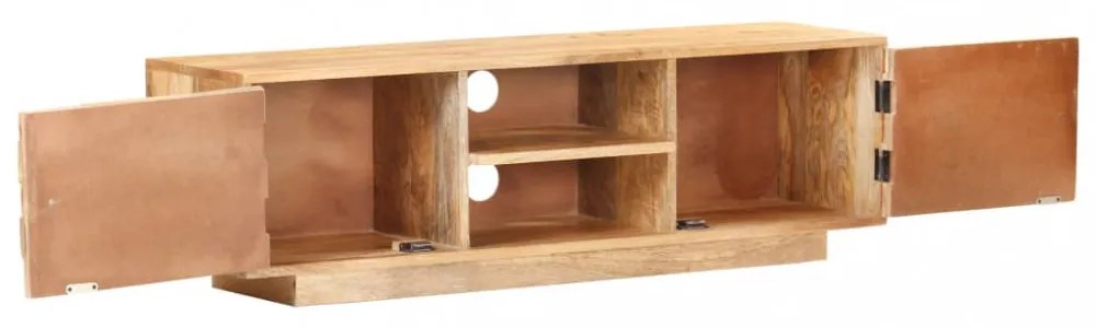 tömör mangófa TV-szekrény 116 x 30 x 35 cm
