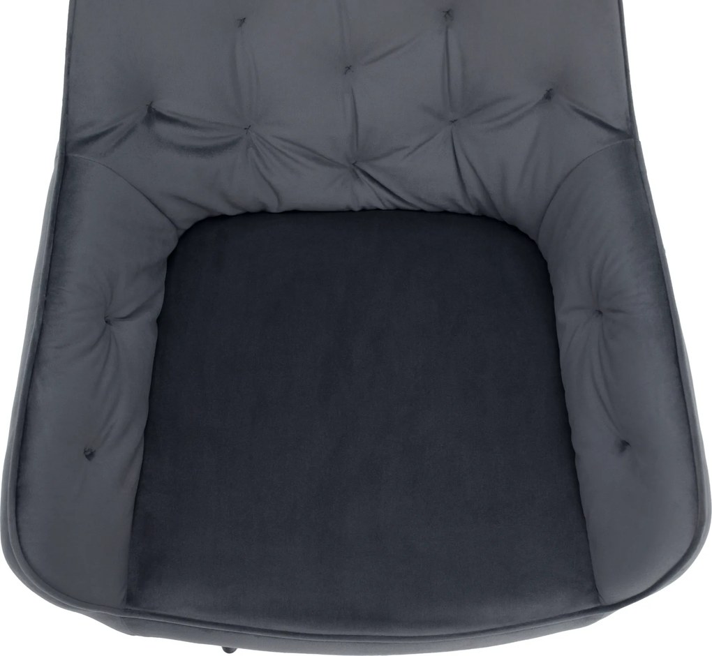 Design fotel, szürke Velvet szövet, VERIO