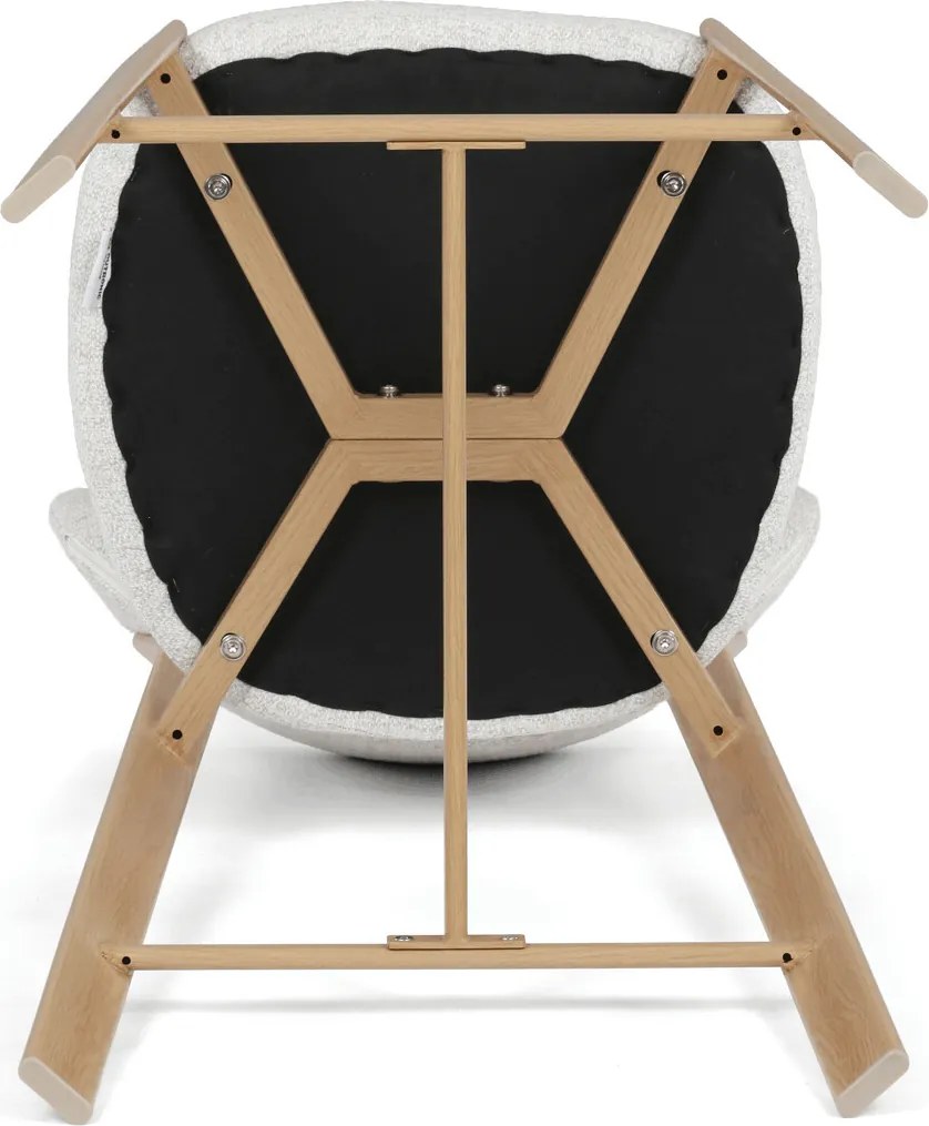 AUB-L3125 OAK fehér szövet bárszék
