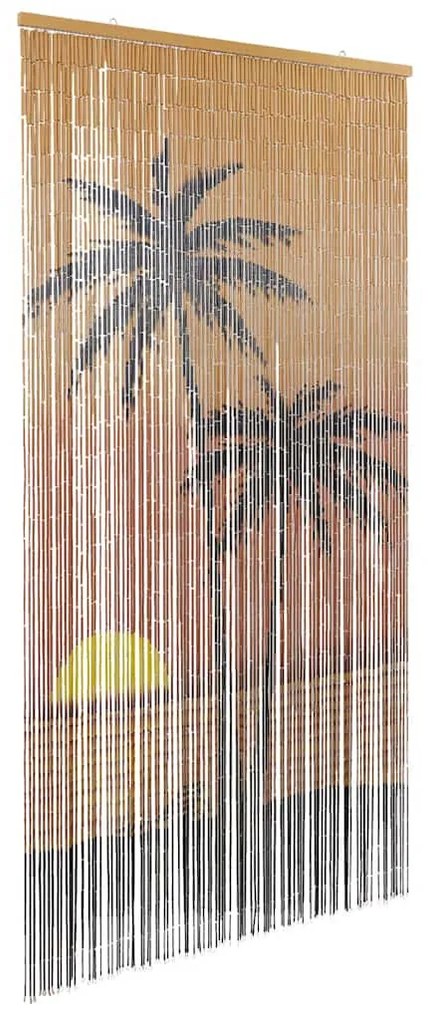 rovaros ajtófüggöny pálmafa nyomtatás 100x220 cm bambusz