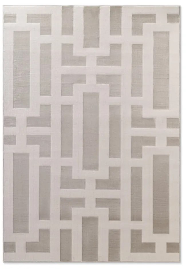 Szürke-krémszínű szőnyeg 120x170 cm Perles Onyx – Elle Decoration