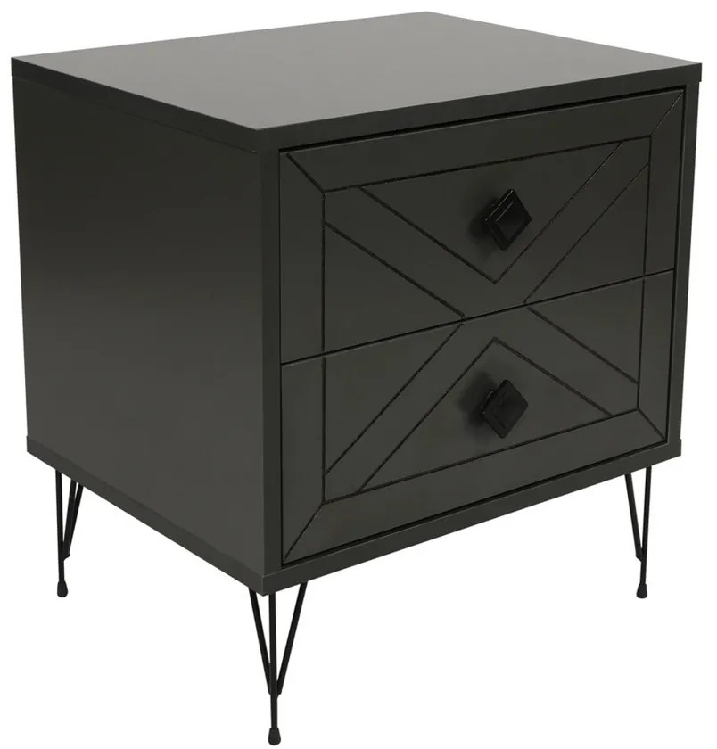 Luna Anthracite éjjeliszekrény