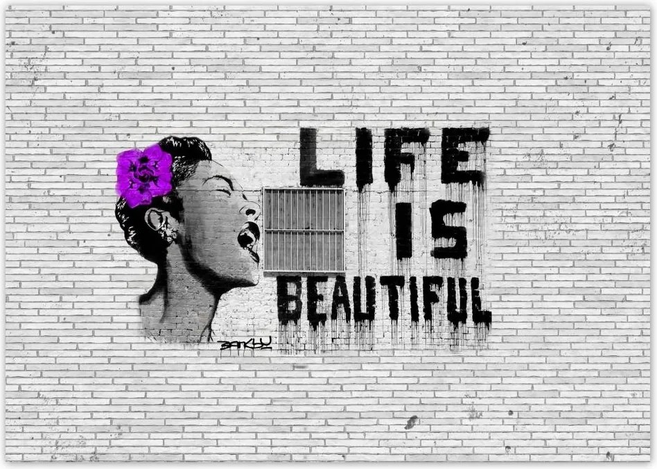 Poszterek A4 Szint Banksy Life is beautiful