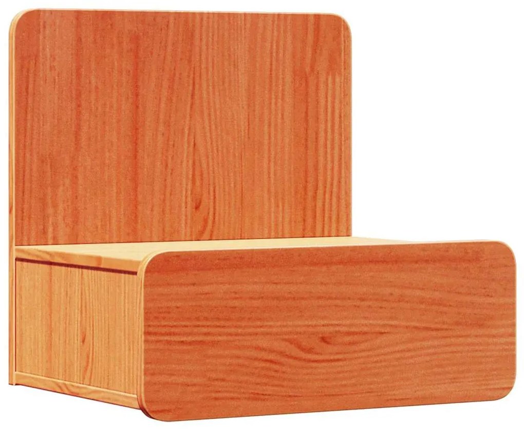 Éjjeli asztal 2 pcs Viaszbarna 44 x 32.5 x 40 cm Tömör fenyőfa