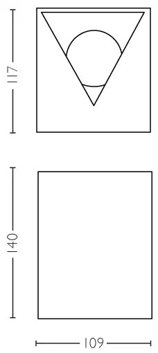 Philips 17358/47/P0 - CISTUS kültéri fali lámpa 2xLED/4,5W/230V IP44