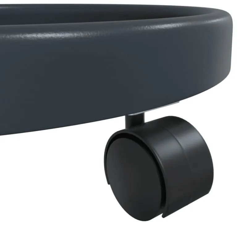 2 db szürke kerekes virágtartó átmérő 34 cm 35 kg