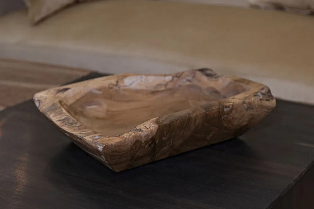 Tálca kutak teak 25x19x7cm