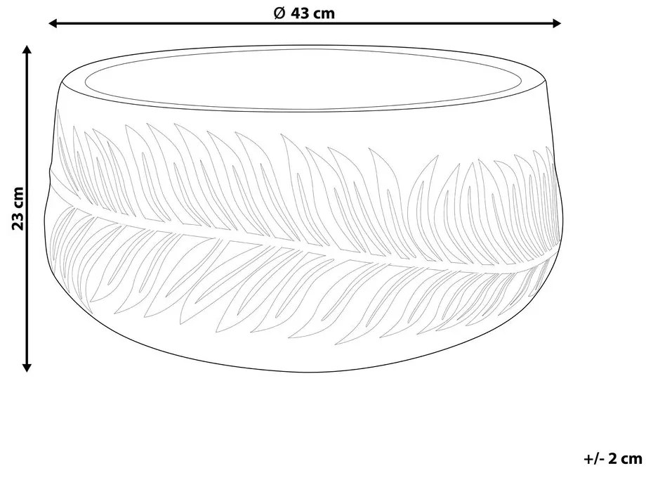 Virágtartó 23 cm Fiero (fehér). 1075120