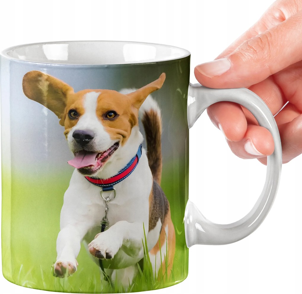 Bögre Beagle Kutya Bögre Kiváló Minőség Ajándék Szöveg