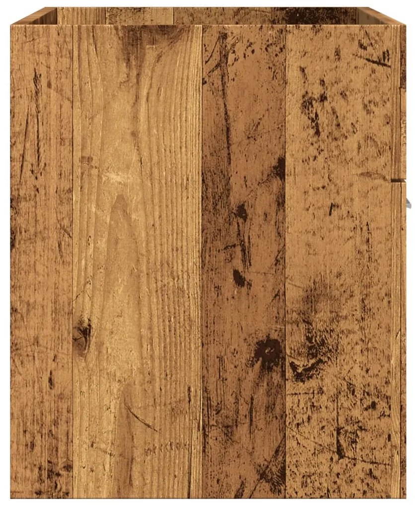 Antik fa színű szerelt fa mosdószekrény 90x38,5x46 cm