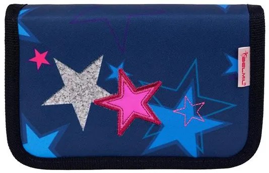 Tolltartó, klapnis, cipzáras, BELMIL Sparkling Star, kék, csillagok (BL33572171L)