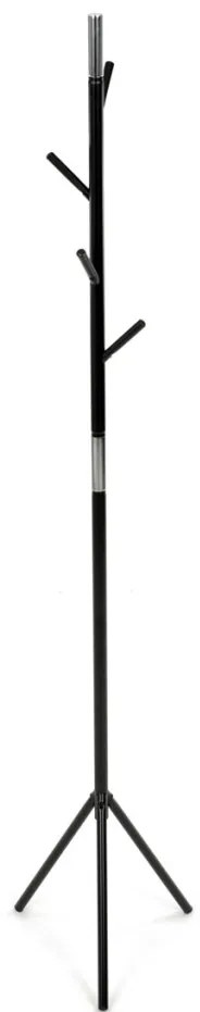 Modern Állófogas, magasság 179 cm, fém szerkezet, matt fekete lakk, teherbírás 6 kg