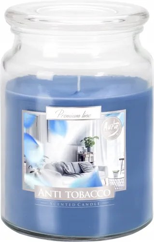 Nagy Illatgyertya Üvegben, Fedéllel |~100h|Antitabak