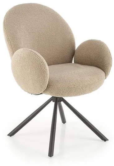 K498 forgatható étkezőszék bézs