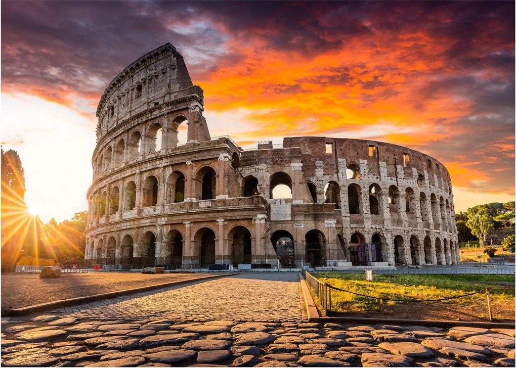 Kép - Colosseum Rómában (üvegen) (70x50 cm)