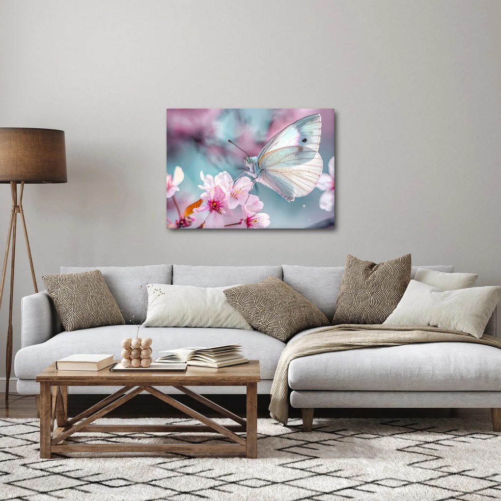 Kép - Pillangó a cseresznyefán (70x50 cm)