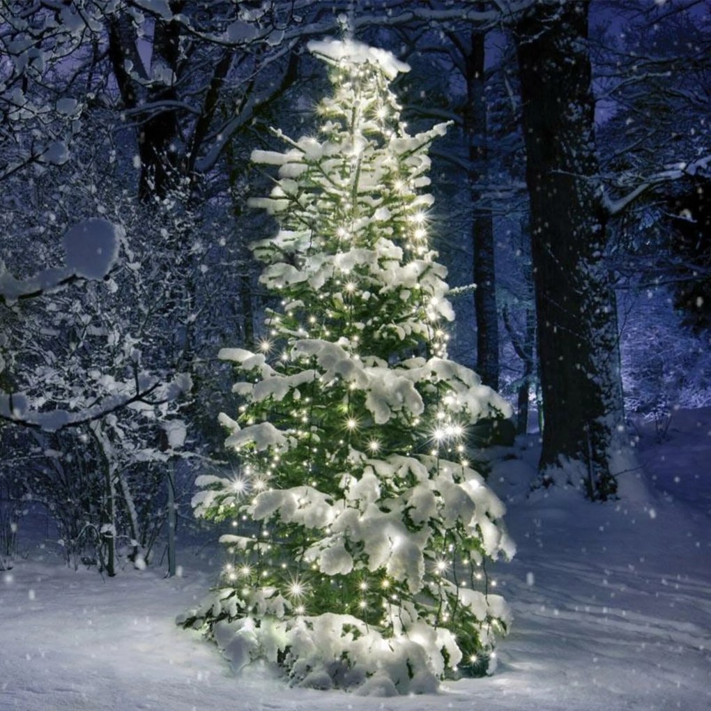 Aca Lighting karácsonyi fényfüzér 350 LED-es polip karácsonyfa lánc, meleg fehér