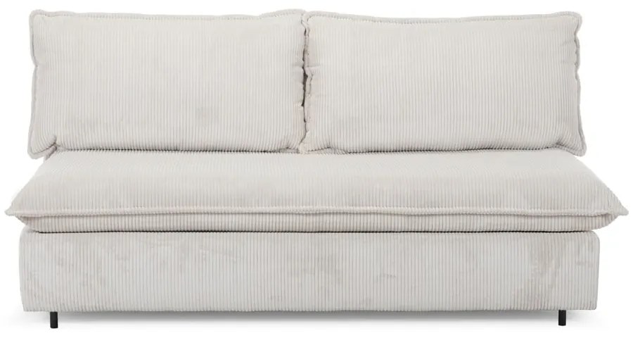 Bézs kordbársony kinyitható kanapé 184 cm Isadora – Bobochic Paris